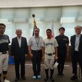 熊本県スポーツ協会　軟式野球部を激励訪問